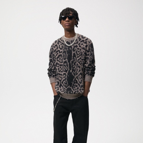 ZARA Jacquard animal sweater